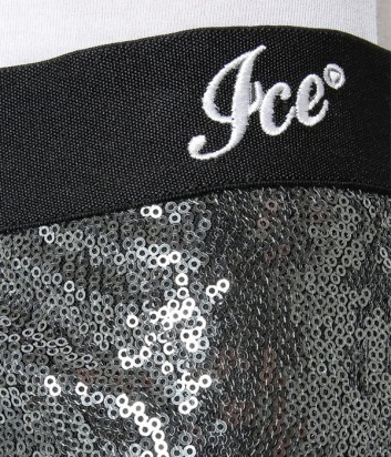 Серебристая юбка ICE PLAY декорированная пайетками