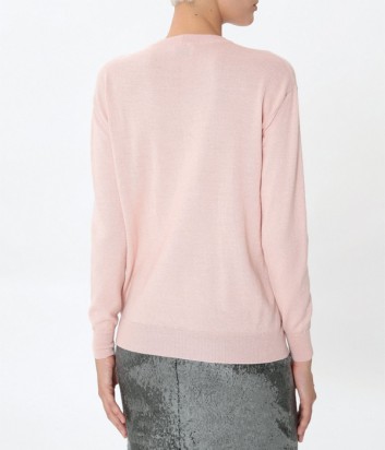 Нежно-розовый свитер ICE PLAY с люрексом