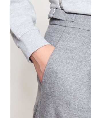 Брюки с завышенной талией Karl Lagerfeld расклешенные от бедра серые