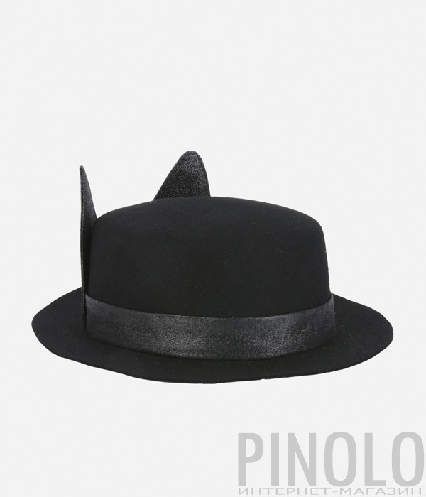 Черная женская шляпа Karl Lagerfeld с ушками