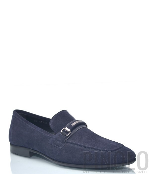 Замшевые туфли Roberto Serpentini 9428 темно-синие