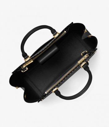 Кожаная сумка Michael Kors Benning с металлическим декором по канту