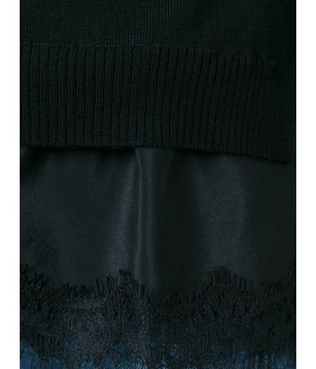 Черный шерстяной свитер P.A.R.O.S.H. Lizzy с пуговичками по спине