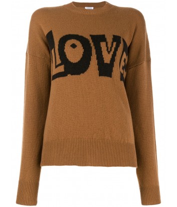 Коричневый женский свитер P.A.R.O.S.H. с надписью LOVE