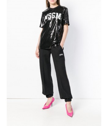 Черные трикотажные штаны MSGM со стрелками
