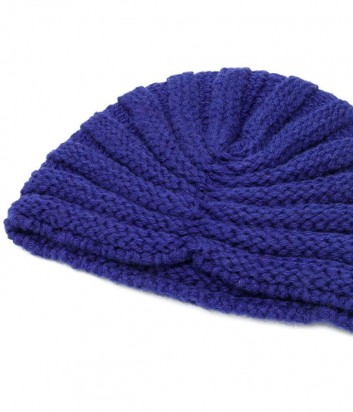 Женская трикотажная шапка-бини P.A.R.O.S.H. синяя