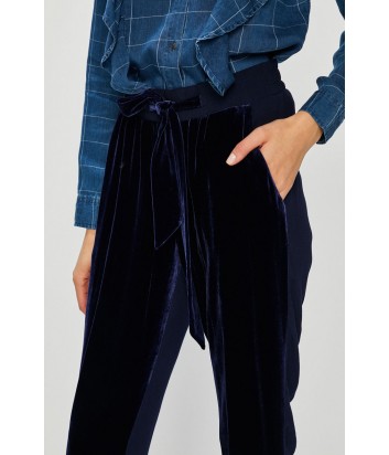 Синие брюки PINKO 1G13KX с боковыми карманами