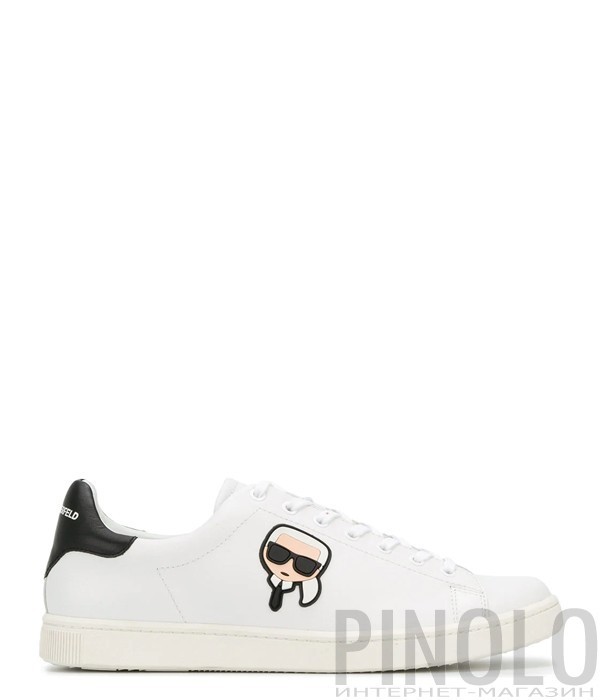 Мужские кожаные кеды Karl Lagerfeld Karl Ikonik белые