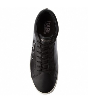 Мужские кожаные кеды Karl Lagerfeld Signature черные