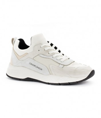 Мужские кожаные кроссовки Crime London Komrad белые