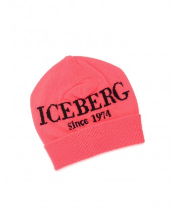 Женская кашемировая шапка ICEBERG с логотипом красная