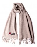 Женский шерстяной шарф Moschino 30578 кофейный