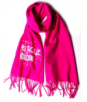 Теплый женский шарф Moschino Boutique 30587 розовый