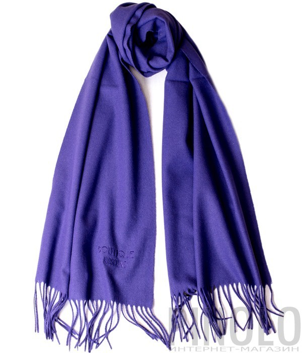 Теплый женский шарф Moschino Boutique 30313 фиолетовый