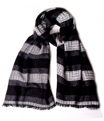 Теплый мужской шарф Moschino 50086 серый