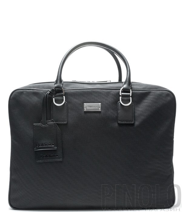 Вместительная деловая мужская сумка Baldinini 440032 черная