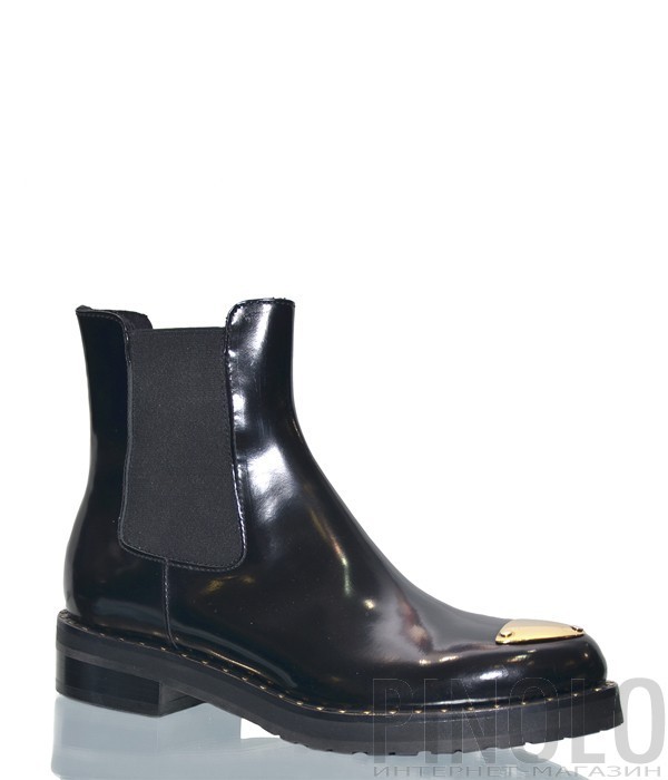 Черные ботинки Laura Bellariva 7507 в полированной коже