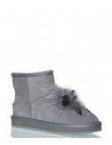 Замшевые угги Lab Milano 12204 серые