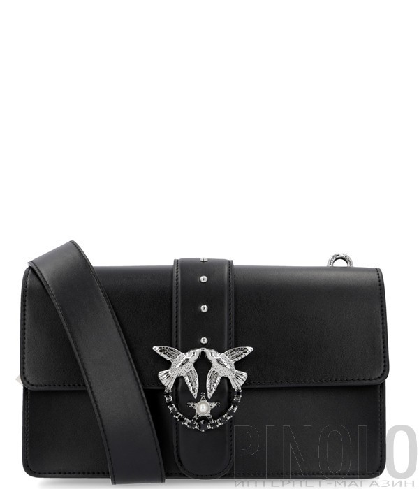 Кожаная сумка Pinko Love Bag 1P2176 черная