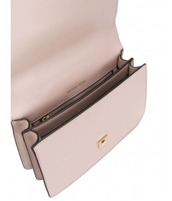 Пудровая кожаная сумка Michael Kors Mott с ручкой-цепочкой и плечевым ремнем