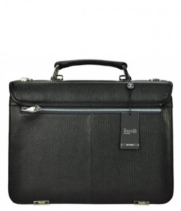 Функциональный мужской кожаный портфель Gilda Tonelli 2243 черный