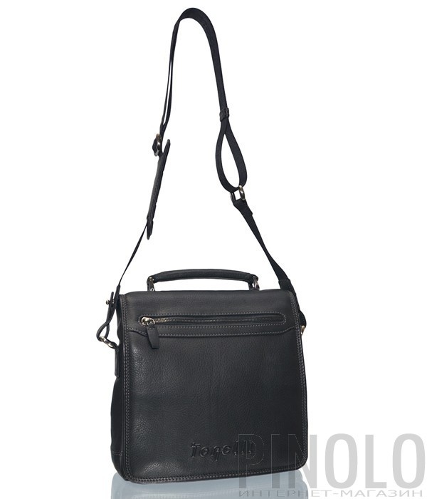 Мужская кожаная сумка через плечо Gilda Tonelli 175 черная
