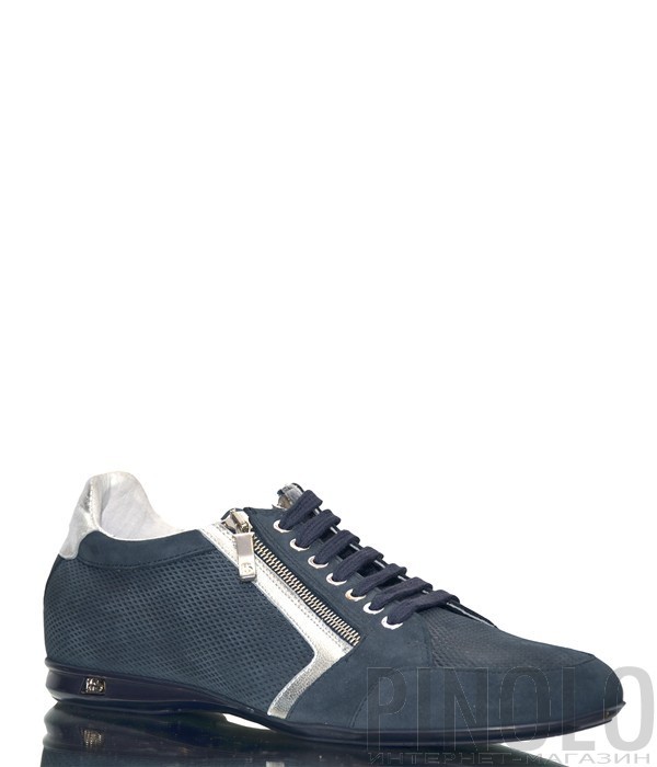 Замшевые мужские кеды Roberto Botticelli 3376 синие