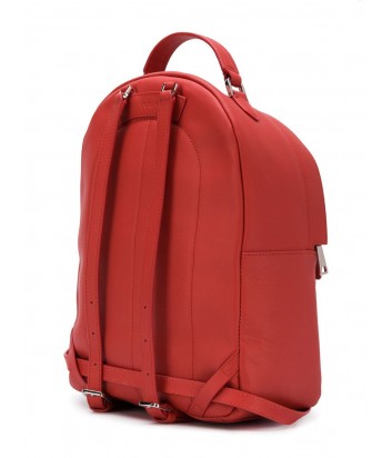 Кожаный рюкзак Furla Favola 1000628 с внешним карманом красный