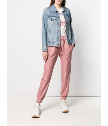 Брюки PINKO 1C102V на резинке с люрексом нежно-розовые