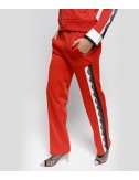 Женские красные брюки PINKO 1G13SH с кружевом по бокам