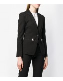 Черный пиджак Karl Lagerfeld 91KW1402 с брендированной тесьмой на спине