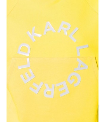 Желтая толстовка Karl Lagerfeld 91KW1712 с капюшоном