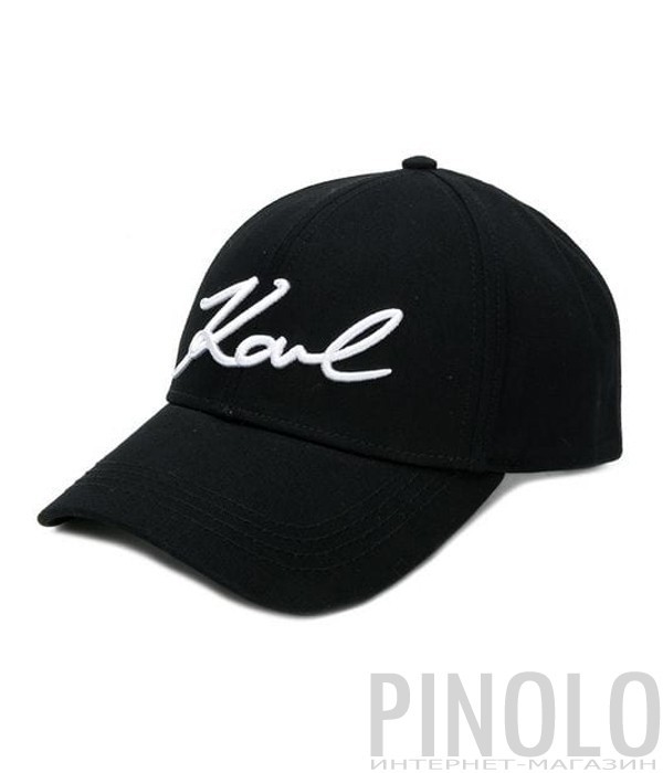 Черная кепка Karl Lagerfeld 86KW3412 с вышитым логотипом