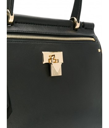 Кожаная сумка Michael Kors Jasmine с откидным клапаном черная