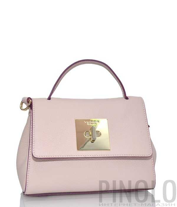 Компактная кожаная сумочка Tosca Blu TS19LB172 нежно-розовая