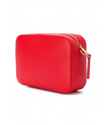 Компактная кожаная сумка Furla Brava 1007893 с широким плечевым ремнем красная