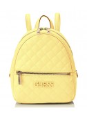 Стеганный рюкзак Guess 2320 с внешним карманом желтый