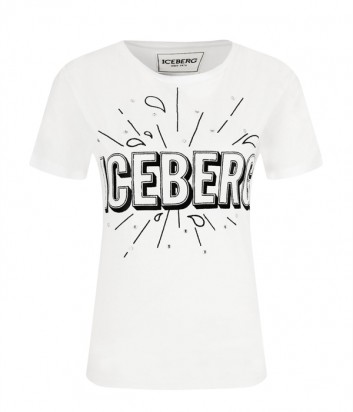 Белая футболка ICEBERG 946301 с логотипом