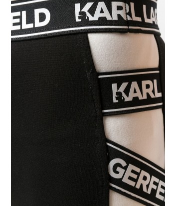 Леггинсы Karl Lagerfeld 91KW1051 черно-белые с логотипом