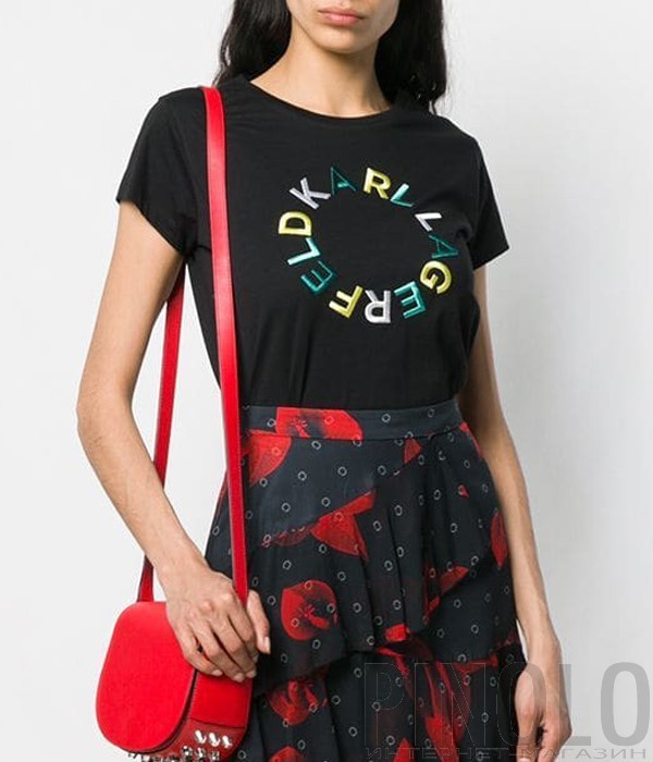 Футболка Karl Lagerfeld 91KW1728 черная