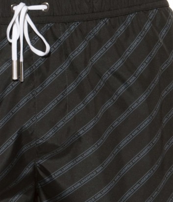 Черные шорты Karl Lagerfeld KL19MBM05 с надписями