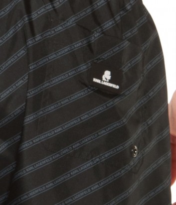 Черные шорты Karl Lagerfeld KL19MBM05 с надписями