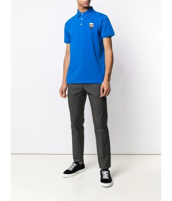 Мужское поло Karl Lagerfeld Ikonik 7550385 синее Мужское поло Karl Lagerfeld Ikonik 7550385 синее