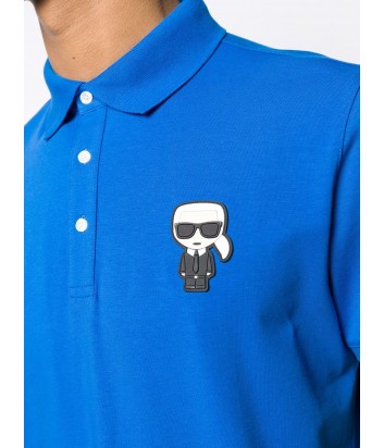 Мужское поло Karl Lagerfeld Ikonik 7550385 синее Мужское поло Karl Lagerfeld Ikonik 7550385 синее