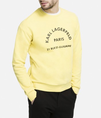 Желтый свитшот Karl Lagerfeld 705001 с надписями