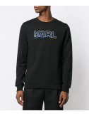 Черный свитшот Karl Lagerfeld 705041 с вышитым логотипом