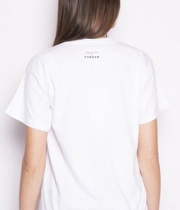 Белая футболка P.A.R.O.S.H. Coperbe 110022 с принтом