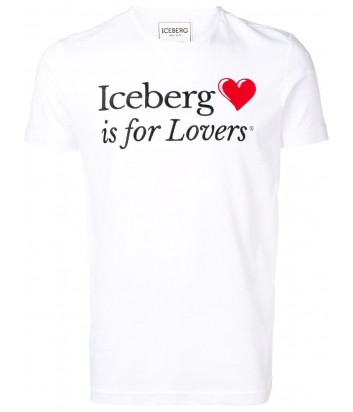 Белая футболка ICEBERG I1P0F0126301 с вышитым логотипом