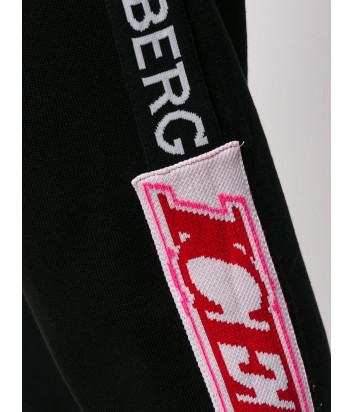 Черные спортивные брюки ICEBERG AB0276046689 с вышитым логотипом