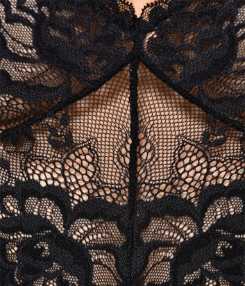 Боди Janira Greta 45265 с цветочным кружевом черное Боди Janira Greta 45265 с цветочным кружевом черное